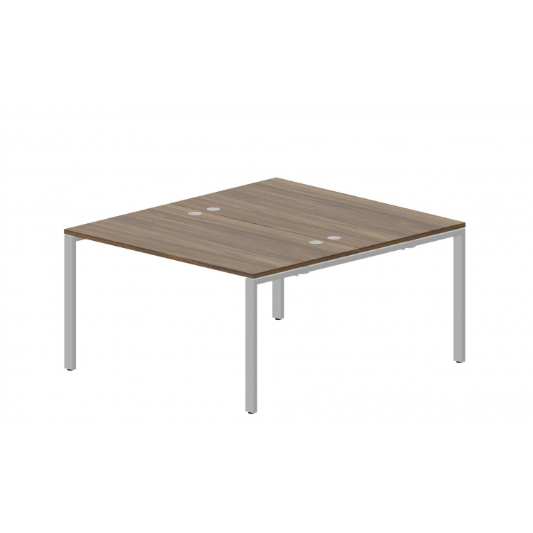 Составной стол на 2 рабочих места (4 громмета) STN2TG148