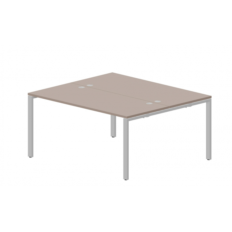 Составной стол на 2 рабочих места (4 громмета) STN2TG167