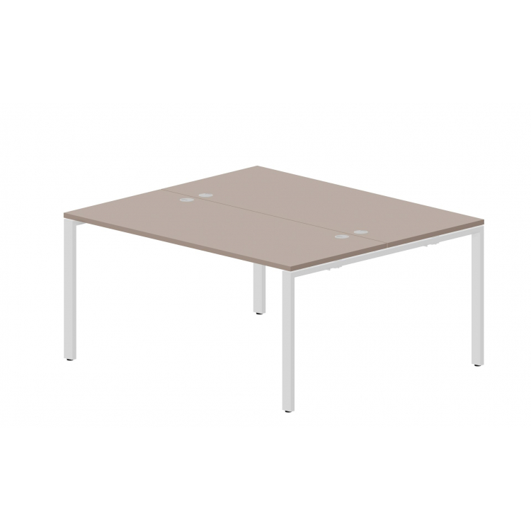 Составной стол на 2 рабочих места (4 громмета) STN2TG167