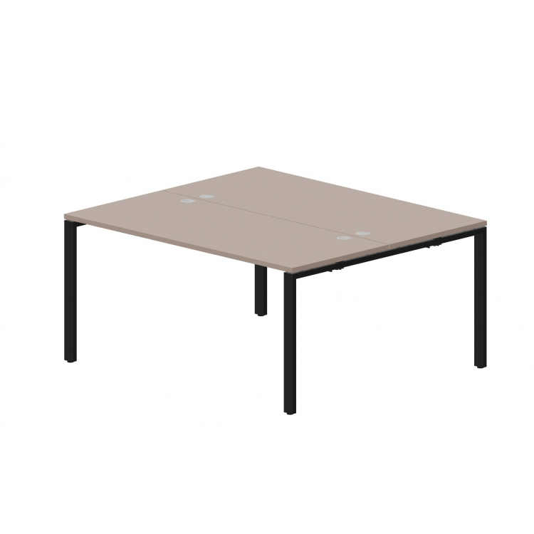 Составной стол на 2 рабочих места (4 громмета) STN2TG167