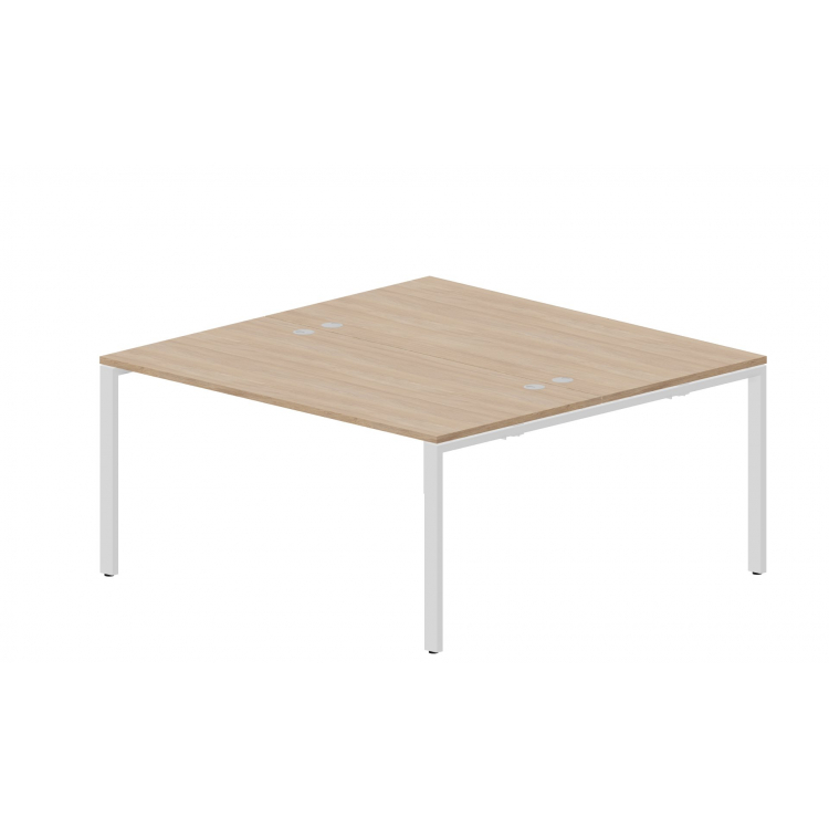 Составной стол на 2 рабочих места (4 громмета) STN2TG168