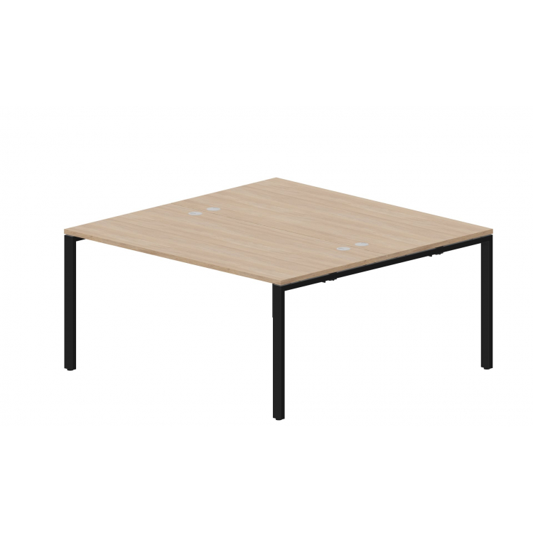 Составной стол на 2 рабочих места (4 громмета) STN2TG168