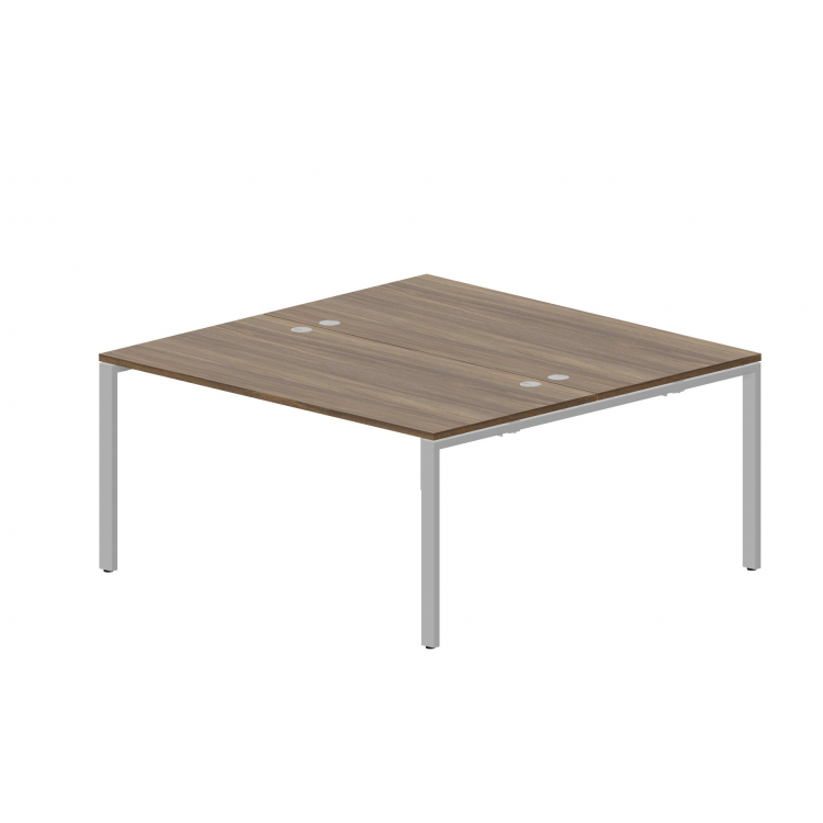 Составной стол на 2 рабочих места (4 громмета) STN2TG168