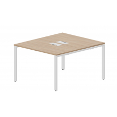 Составной стол на 2 рабочих места (2 металлических аутлета) STN2TL127