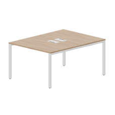 Составной стол на 2 рабочих места (2 металлических аутлета) STN2TL128