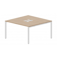 Составной стол на 2 рабочих места (2 металлических аутлета) STN2TL147