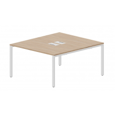 Составной стол на 2 рабочих места (2 металлических аутлета) STN2TL148