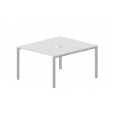 Составной стол на 2 рабочих места (2 эргономичных выреза) STN2TV127