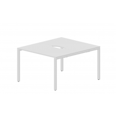 Составной стол на 2 рабочих места (2 эргономичных выреза) STN2TV127