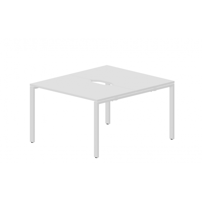 Составной стол на 2 рабочих места (2 эргономичных выреза) STN2TV127