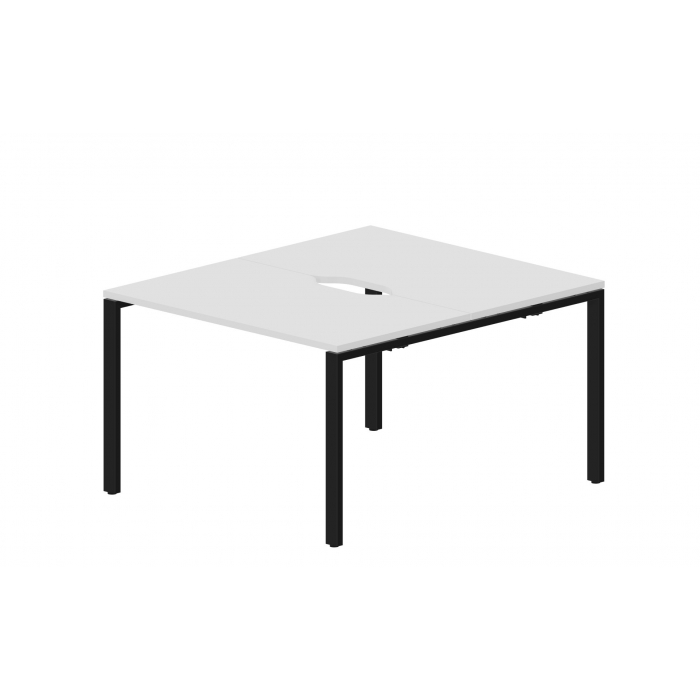 Составной стол на 2 рабочих места (2 эргономичных выреза) STN2TV127