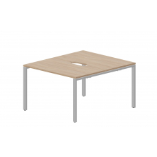 Составной стол на 2 рабочих места (2 эргономичных выреза) STN2TV127