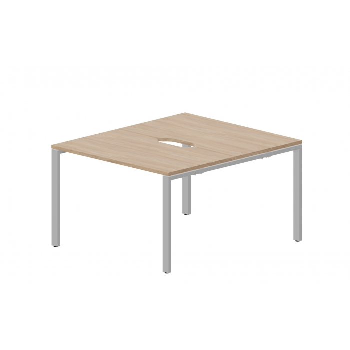 Составной стол на 2 рабочих места (2 эргономичных выреза) STN2TV127