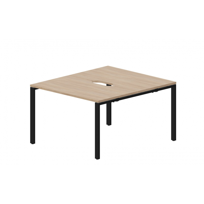 Составной стол на 2 рабочих места (2 эргономичных выреза) STN2TV127