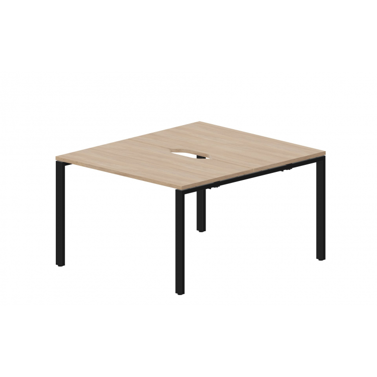 Составной стол на 2 рабочих места (2 эргономичных выреза) STN2TV127