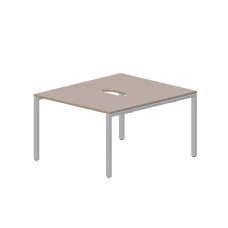 Составной стол на 2 рабочих места (2 эргономичных выреза) STN2TV127