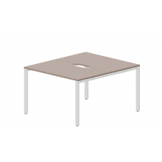 Составной стол на 2 рабочих места (2 эргономичных выреза) STN2TV127