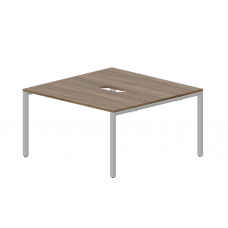 Составной стол на 2 рабочих места (2 эргономичных выреза) STN2TV127