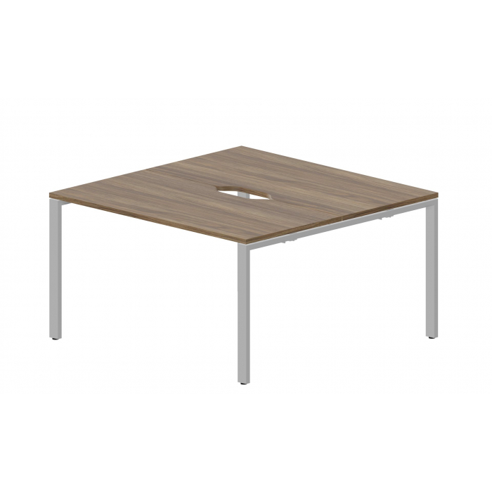 Составной стол на 2 рабочих места (2 эргономичных выреза) STN2TV127