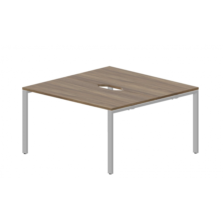 Составной стол на 2 рабочих места (2 эргономичных выреза) STN2TV127