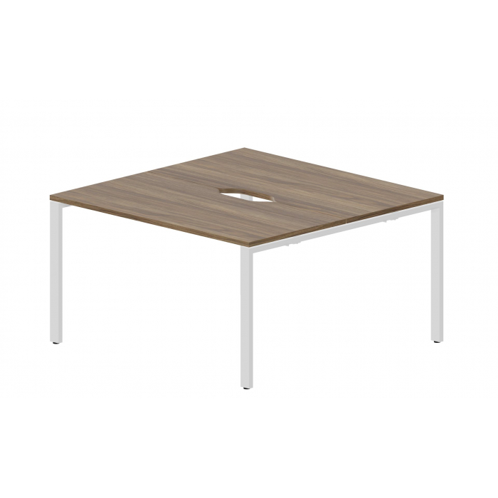 Составной стол на 2 рабочих места (2 эргономичных выреза) STN2TV127