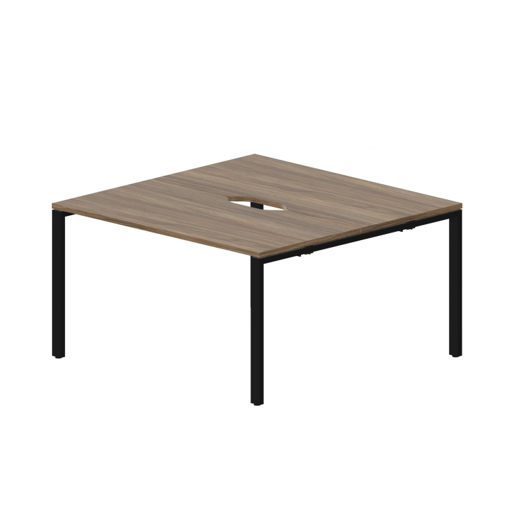 Составной стол на 2 рабочих места (2 эргономичных выреза) STN2TV127