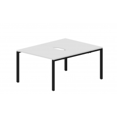 Составной стол на 2 рабочих места (2 эргономичных выреза) STN2TV128