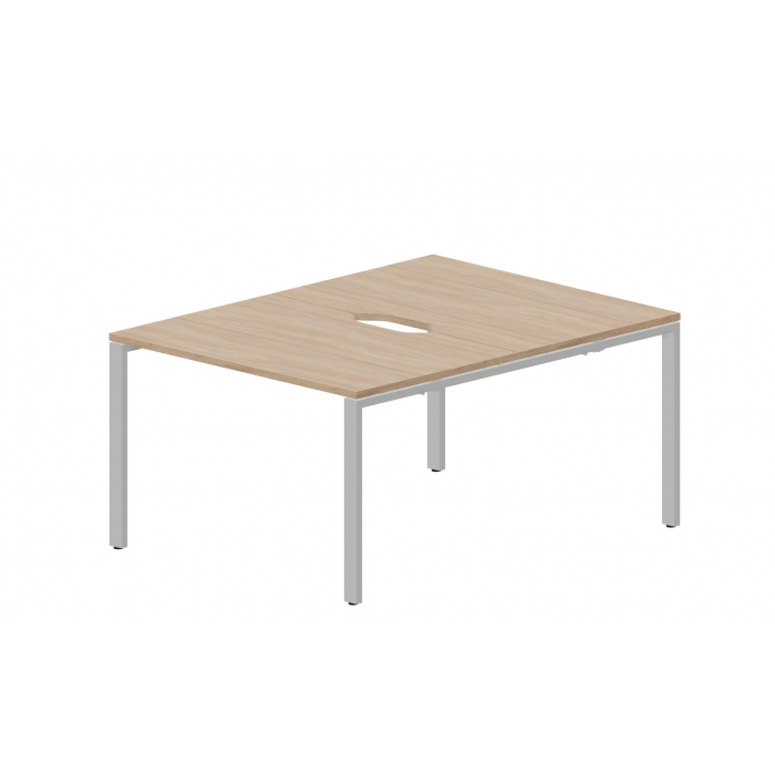 Составной стол на 2 рабочих места (2 эргономичных выреза) STN2TV128