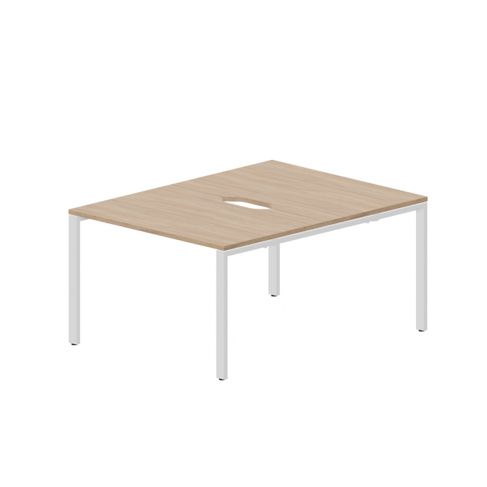 Составной стол на 2 рабочих места (2 эргономичных выреза) STN2TV128