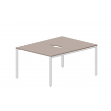 Составной стол на 2 рабочих места (2 эргономичных выреза) STN2TV128