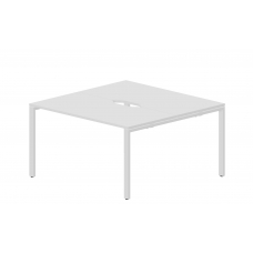 Составной стол на 2 рабочих места (2 эргономичных выреза) STN2TV147