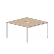 Составной стол на 2 рабочих места (2 эргономичных выреза) STN2TV147