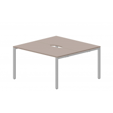 Составной стол на 2 рабочих места (2 эргономичных выреза) STN2TV147