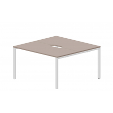 Составной стол на 2 рабочих места (2 эргономичных выреза) STN2TV147