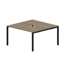 Составной стол на 2 рабочих места (2 эргономичных выреза) STN2TV147