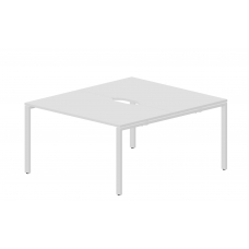 Составной стол на 2 рабочих места (2 эргономичных выреза) STN2TV148