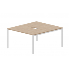 Составной стол на 2 рабочих места (2 эргономичных выреза) STN2TV148