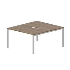 Составной стол на 2 рабочих места (2 эргономичных выреза) STN2TV148