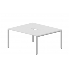 Составной стол на 2 рабочих места (2 эргономичных выреза) STN2TV167