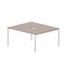 Составной стол на 2 рабочих места (2 эргономичных выреза) STN2TV167