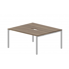 Составной стол на 2 рабочих места (2 эргономичных выреза) STN2TV167