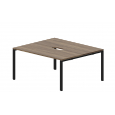 Составной стол на 2 рабочих места (2 эргономичных выреза) STN2TV167
