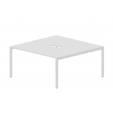 Составной стол на 2 рабочих места (2 эргономичных выреза) STN2TV168