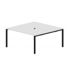 Составной стол на 2 рабочих места (2 эргономичных выреза) STN2TV168