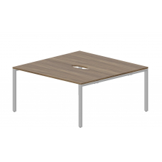 Составной стол на 2 рабочих места (2 эргономичных выреза) STN2TV168