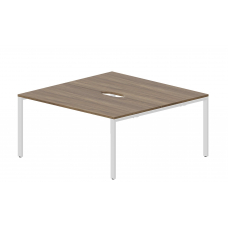 Составной стол на 2 рабочих места (2 эргономичных выреза) STN2TV168