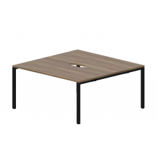 Составной стол на 2 рабочих места (2 эргономичных выреза) STN2TV168