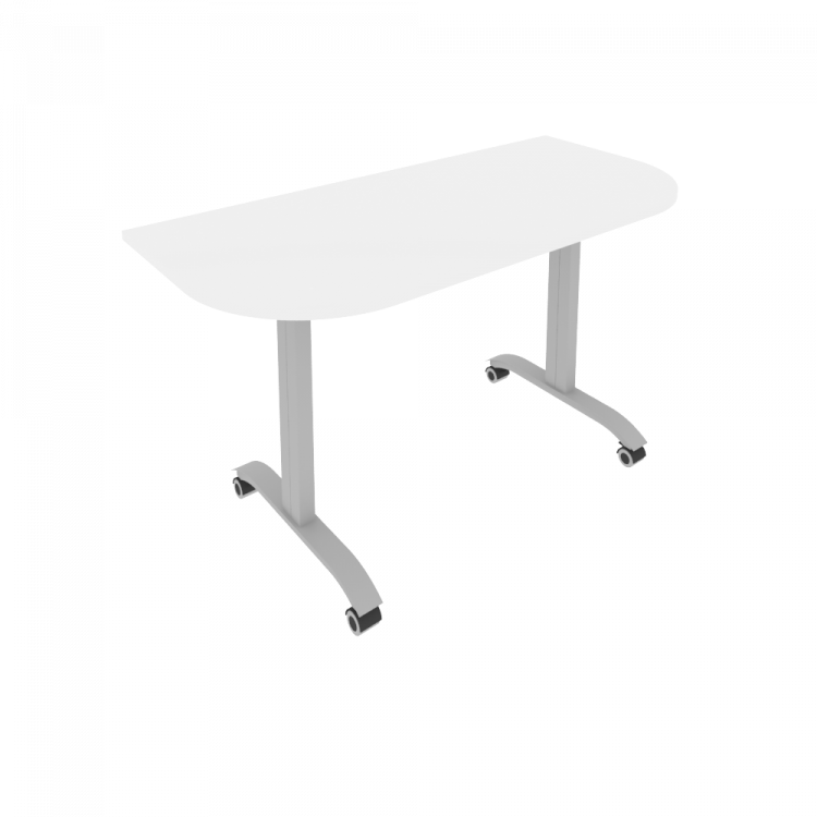 Mobile System Стол складной мобильный СМ-5.1 Белый/Металл Серый 1400*650*757