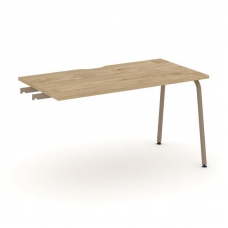 Estetica Стол приставка к опорным тумбам ES.SPR-3-VK Тиквуд Светлый/Металл Латте 1380*730*750