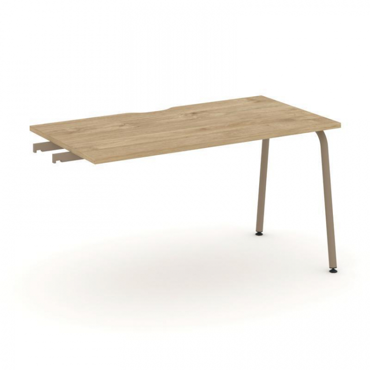 Estetica Стол приставка к опорным тумбам ES.SPR-3-VK Тиквуд Светлый/Металл Латте 1380*730*750